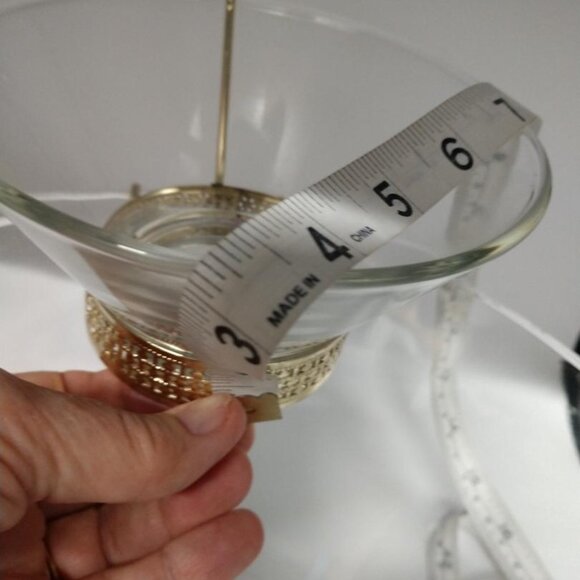 Vintage Anchor Hocking Clear Glass Mid Century Modern Chip/Dip/Fruit Dip 3 Pc. - Picture 6 of 7